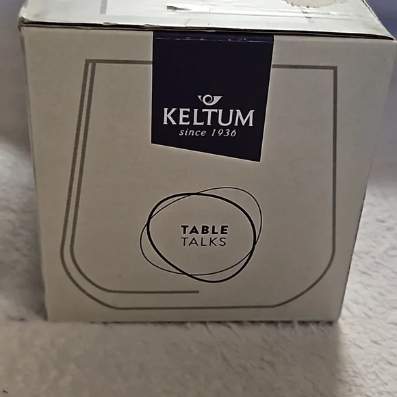 Keltum Table Talks Water Crystalline Glass 2-Piece Set Lead Free Dishwasher Safe - Picture 5 of 15
